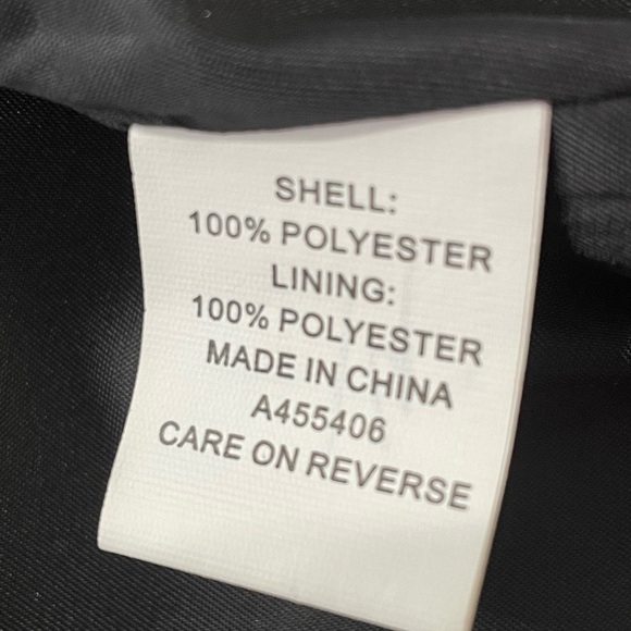 Mod X women’s printed Satin long sleeve button two faux flat pockets blazer Larg - Picture 8 of 8